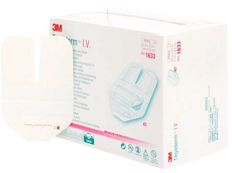 Amtech Medical - 3M Tegaderm IV Transparent Film Dressing with Border 7cm x 8.5cm Box 100 (1633)