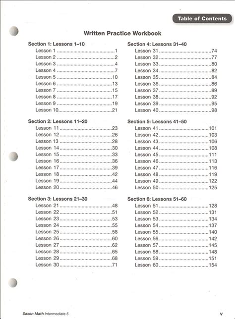 Saxon Math Grade 5 Intermediate Written Practice Workbook - Classroom ...