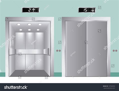 Elevator Design Over Blue Background Vector Stock Vector (Royalty Free) 197593553 | Shutterstock