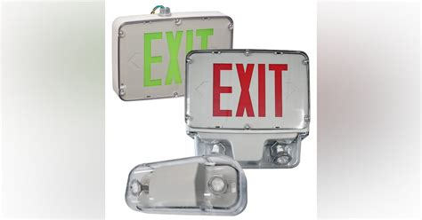 This Exit and Emergency Sign and Lighting Series Performs in Industrial ...