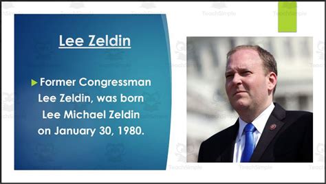 Former U.S. Representative Lee Zeldin (NY) BIO PPT by Teach Simple