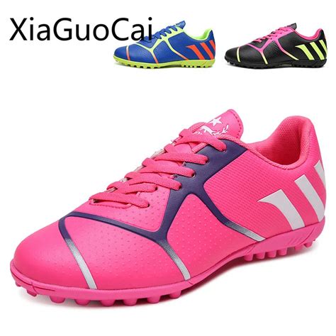 New Design Women Soccer Shoes Women Outdoor Sports Football Shoes Lawn Daily Training Shoes ...