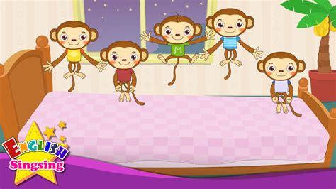 Five Little Monkeys Jumping On Bed Felt Stories Speech New Zealand ...