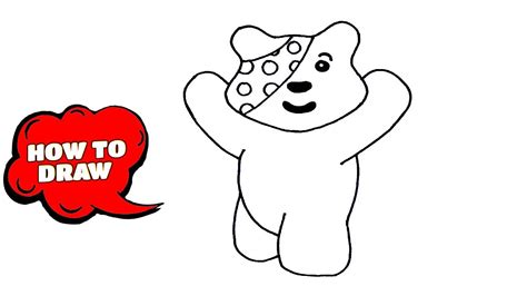 How to Draw Pudsey Bear step by step | Easy Drawings Pudsey Bear Drawing Tutorials - YouTube