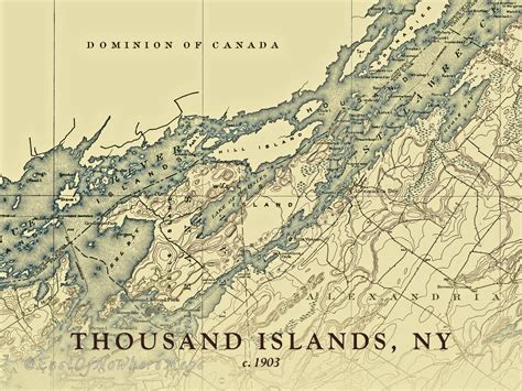 Map Of Thousand Islands - Map Of Massachusetts