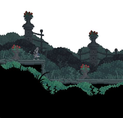 [OC][WIP][CC] Progress on forest garden area, still need criticism. : r/PixelArt