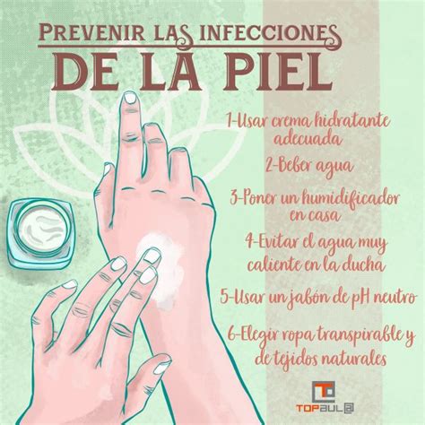 Infografía – ¿Cómo podemos prevenir las infecciones de la piel? – www.topaula.com | TOP aul@