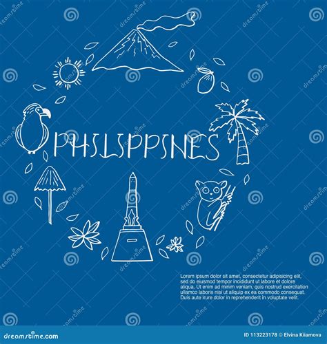 National Symbols of Philippines. Stock Illustration - Illustration of ...