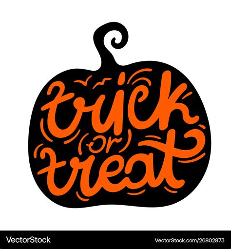 Trick or treat concept happy halloween card Vector Image