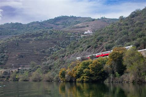 Scenic Train Ride through Portgual Wine Country Douro Valley Stock Photo - Image of unesco ...