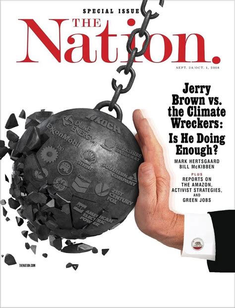 The Nation Cover for 9/24/2018 | National, Nation magazine, Jerry brown