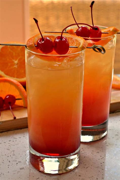 Tequila Sunrise Cocktail Recipe | Small Town Woman