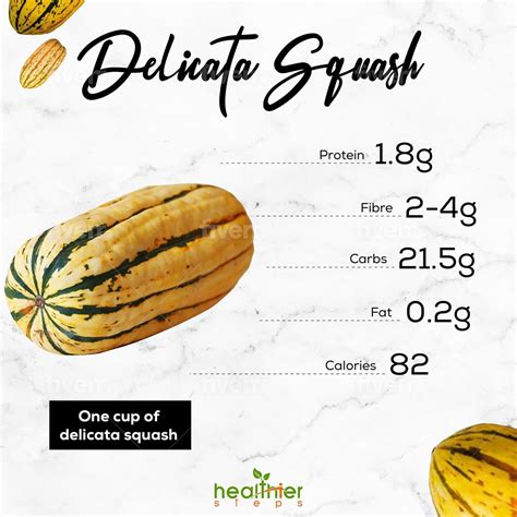 Delicata Squash Nutrition and Health Benefits - Healthier Steps