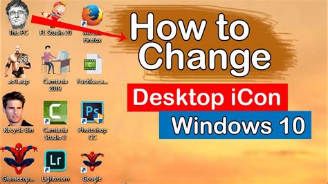 How to Change Desktop Shortcut icons in Windows 10 - YouTube