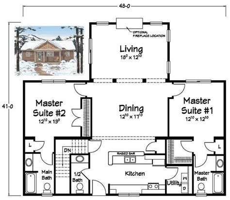 Beautiful House Plans With Two Master Bedrooms - New Home Plans Design