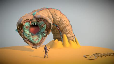 Dune Shai Hulud and Fremen Rider - 3D model by Wavebe [0e3e2f5] - Sketchfab