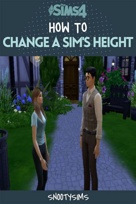 How to Change a Sim's Height in The Sims 4 | Sims 4, Sims, Sims 4 body mods