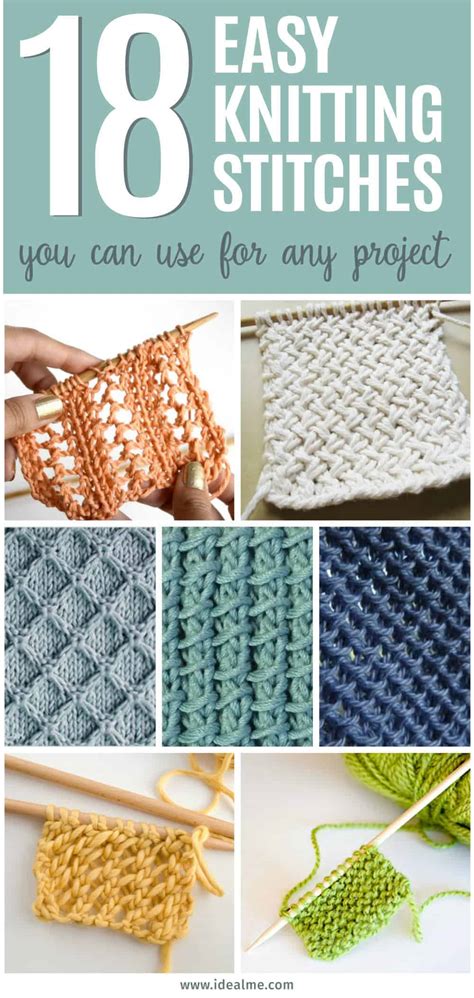 18 Easy Knitting Stitches You Can Use for Any Project - Ideal Me