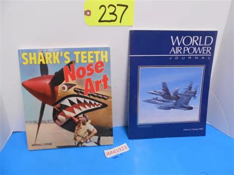VINTAGE AIRCRAFT SHARKS Teeth Nose Art & World Airpower (Premier Issue) $5.95 - PicClick