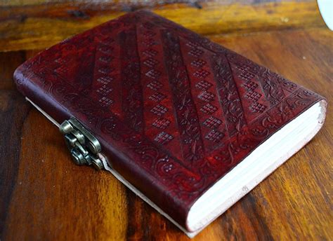 Vintage Leather Shop Uk Handmade Brown Leather Diary/Travel Writing Journal Notebook ...