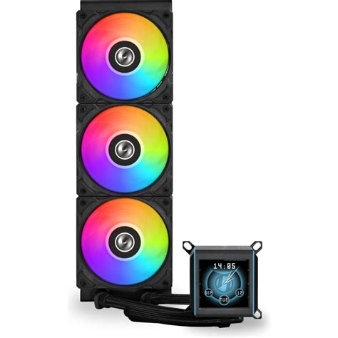 Water Cooler CPU AIO Lian Li GALAHAD II LCD 360 ARGB Preto - 360mm