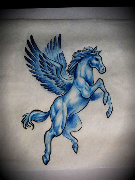 Pegasus Tattoo Images & Designs | Pegasus tattoo, Unicorn art drawing ...