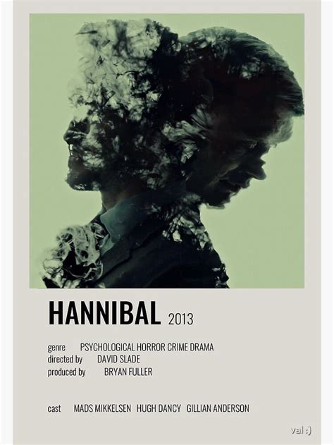 "Hannibal poster" Poster for Sale by val :) | Hannibal, Hannibal lecter ...