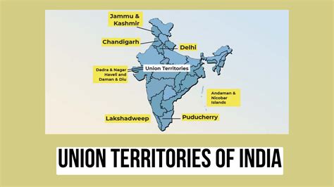 Union Territories Of India, List Of 8 Union Territories Of India And Map