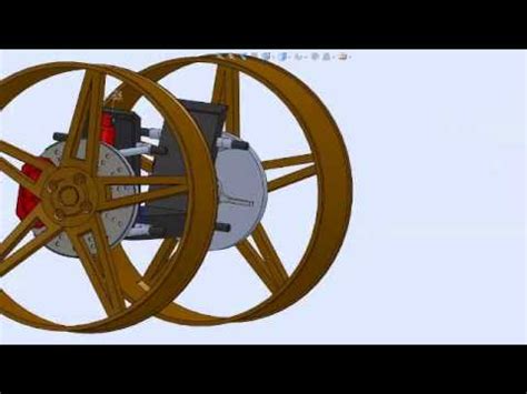 Solidworks 2009 front suspension animation. - YouTube