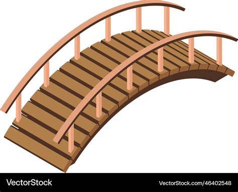 Isometric bridge Royalty Free Vector Image - VectorStock