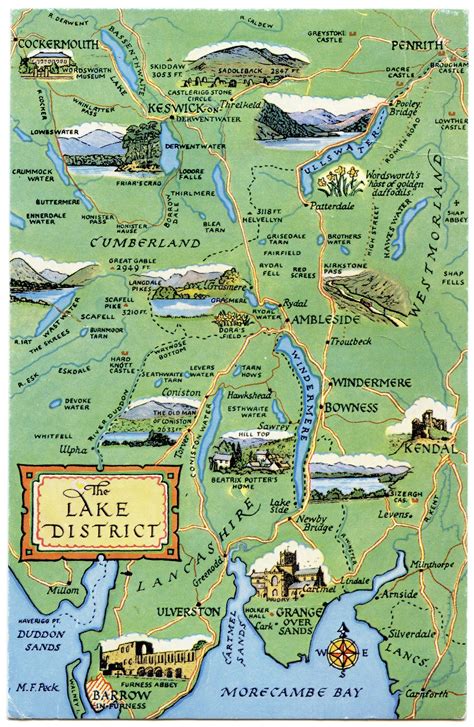 Exploring The Beauty Of Lake District Map Uk In 2023 - Map Of The Usa