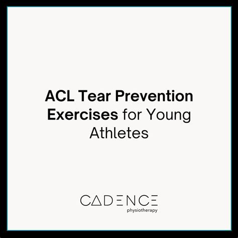 ACL Tear Prevention Exercises for Young Athletes — www ...