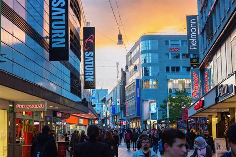 Shopping Street in the City Center of Dortmund, Germany Editorial Stock ...