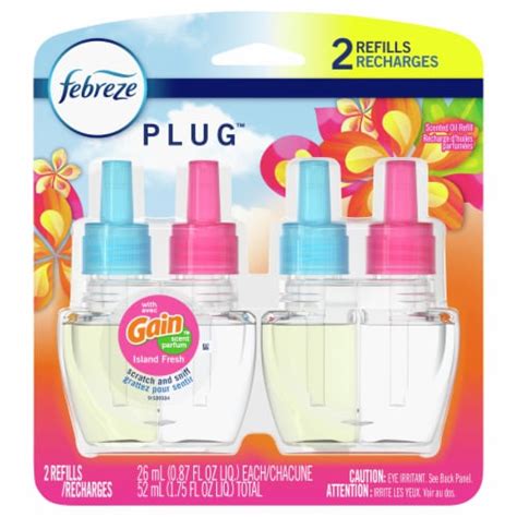 Febreze Plug™ Gain Scented Air Freshener Refill, 2 ct / 0.87 fl oz - King Soopers