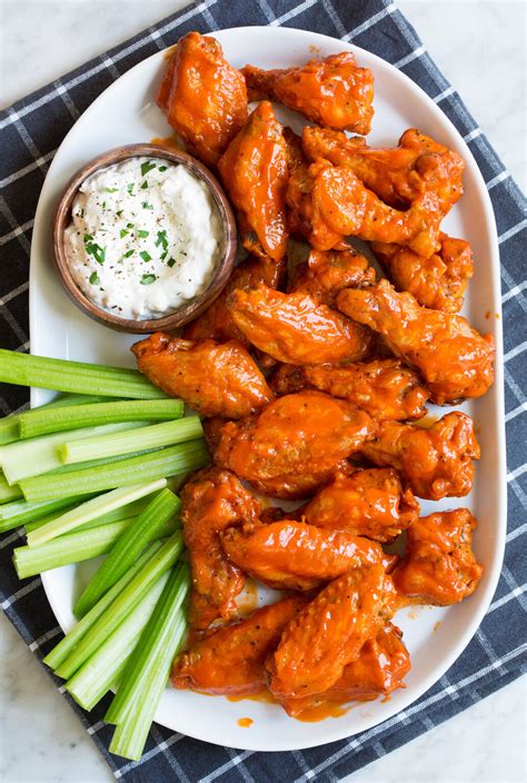 Baked Buffalo Wings {with Blue Cheese Dip} - Cooking Classy