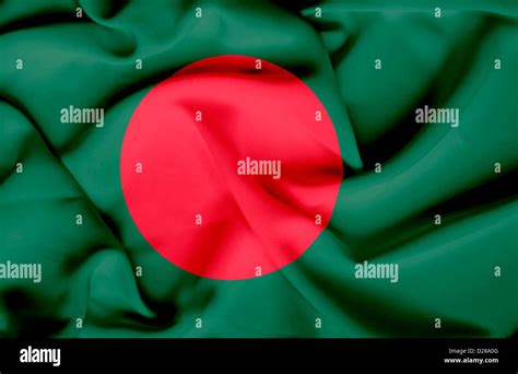 Bangladesh waving flag Stock Photo - Alamy