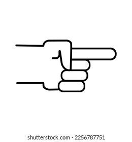 Finger Points Right Carving Art Vector Stock Vector (Royalty Free ...