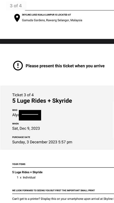 Gamuda Skyline luge KL (5 rides + skyride), Tickets & Vouchers, Local Attractions and Transport ...