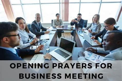 21 Powerful Opening Prayers for a Business Meeting - Strength in Prayer