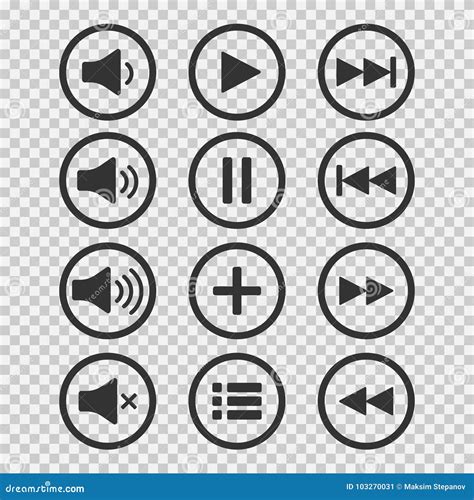 Pause Button. Vector Icon In Linear Style Isolated On White. Audio Or Video Icon ...