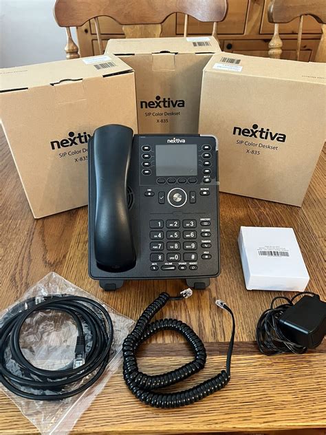 Lot of 3-New In Box Nextiva X-835 Multi-Line Phones-Black FREE Shipping ...