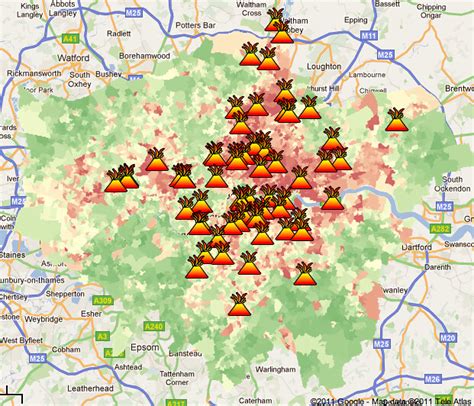 London riots with deprivation overlay | Interesting mashup o… | Flickr