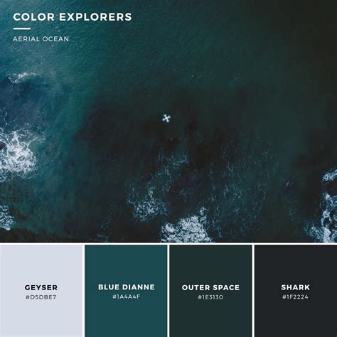 Deep teal Ocean #colorpalette #color #colorexplorers #ocean #drone | Ocean color palette, Color ...