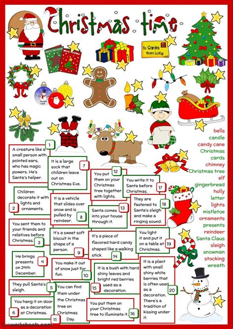 Christmas Worksheets For Adults Pdf – AlphabetWorksheetsFree.com