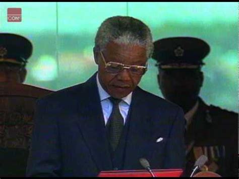 Nelson Mandela giving his Inauguration speech - YouTube