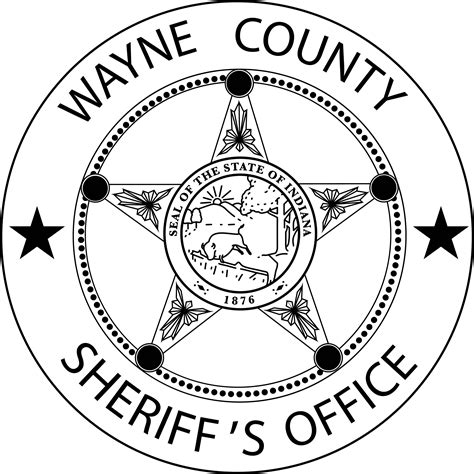 WAYNE COUNTY SHERIFF BADGE STATE OF INDIANA svg vector file - Inspire ...