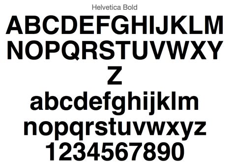 Helvetica Bold the most basic of designer fonts and is the safe option ...