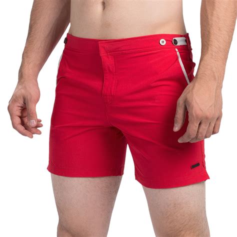 parke & ronen Catalonia Solid Stretch Swim Trunks (For Men) - Save 63%