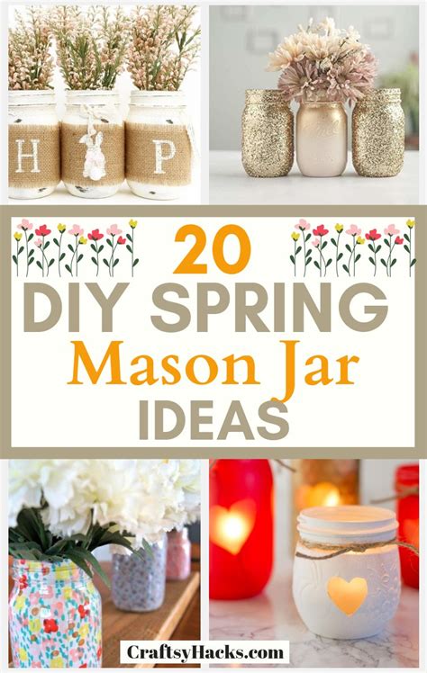 20 DIY Spring Mason Jar Ideas to Decorate Home (2022)