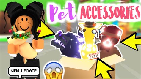 *NEW* ALL OF THE PET ACCESSORIES In ADOPT ME!!! (FIRST LOOK) | SunsetSafari - YouTube